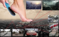 collage feet city mega destruction toes barefoot hand panels giantess_feet carcrushlover giantess-foot-care