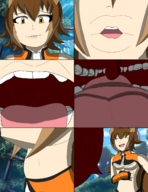 drawing vore color brunette short_hair underboob open_mouth point_of_view throat_bulge blazblue makoto_(blazblue) buck_teeth squirrel_ears oc-gts-hero