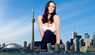 breasts giantess collage city mega cleavage brunette skyscraper sky toronto cn_tower waterfront captain_rand