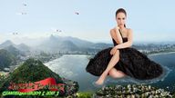 collage city mega barefoot water helicopter wet military dress natalie_portman jets skyscraper mountains sky aerial_view looking_at_viewer rio_de_janeiro giantessbuster209