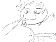drawing vore monochrome handheld blood gore animation open_mouth cruel snuggleproxy