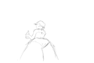 bikini drawing monochrome butt_crush sitting between_legs animation point_of_view snuggleproxy