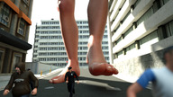 giantess city barefoot buildings walking cat_girl outdoors fox_girl ahri redfiredog digital_render