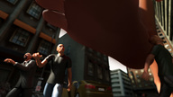 giantess city barefoot buildings low_angle walking cat_girl outdoors fox_girl ahri impending_doom digital_render