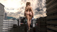 giantess nude city butt buildings streets back sky voluptuous digital_render endlessrain0110 bodyshape-revisit