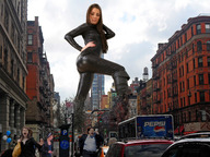 giantess collage city buildings brunette wonderslug running looking_down people streets vehicles latex sky point_of_view looking_at_viewer running_away street_view natalia_phillips tribute-to-tiny-little-lisa
