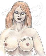 breasts drawing giantess pussy ocean anime red_hair nikko goddessia