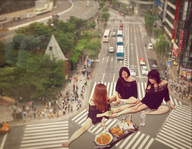 giantess collage barefoot asian legs giantesses streets vehicles aerial_view pedestrians airraid