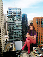 giantess collage city high_heels buildings brunette wonderslug sitting streets looking_at_viewer vehicle_crush rooftop_view tiny-little-lisa maria_eriksson pink_stockings