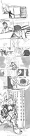 breasts drawing giantess horns city mega alien comic monochrome destruction cleavage outdoors panels running_away ben_10 way_bad terrible_the_drawfag glory_hole cartoon_network