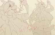 breasts drawing giantess vore furry horns dragon monochrome long_hair futanari penis saliva stockings cock_vore smiling bondage bulge belly fangs collar sketch cruel dangle dripping testicles voluptuous long_tongue mouse_boy dragon_girl long_ears cock_bulge veins thick_thighs no_background multiple_prey mouse_ears sukebepanda