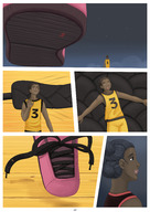 drawing crush comic color blood unaware shrunken_man sneakers dark_skin panels impending_doom ayami6 minor_league