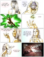 drawing vore comic color tongue shrunken_man open_mouth panels