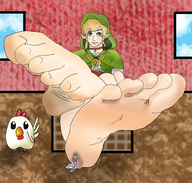 drawing feet color toes barefoot soles shrunken_woman point_of_view linkle