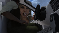 giantess mouth finger vehicles sky imminent_vore looking_at_tiny digital_render amgipi