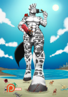 drawing crush furry color tongue giant penis blood multiple_sizes gore spokle horse_cock gilirian drez mitzya rash