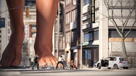 breasts giantess crush nude feet city destruction barefoot rampage running screaming bystanders tripping shooting diana digital_render lfcfan papayoya ascension lane