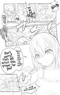 drawing giantess mega comic monochrome train between_fingers uru looking_at_tiny