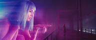 bikini giantess bridge blue_hair lying_down blade_runner_2049 hologram film_frame joi