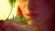 gentle giantess long_hair handheld lips red_hair birds manicure ground digital_render narkoman22