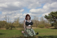 collage large_breasts glasses amazon sitting_on digital_render big-elsa military_outfit dogtags