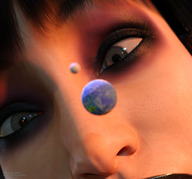 giantess earth planet face jetslasher digital_render cosmic_giantess