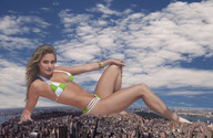 collage city mega blonde destruction wonderslug legs jets skyscraper sky manhattan bikinis looking_at_viewer hannah_davis