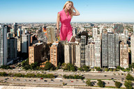 giantess collage city blonde destruction buildings wonderslug fire bar_refaeli pink