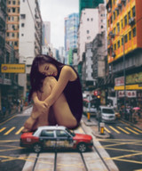 giantess collage city buildings asian streets vehicles airraid