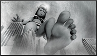 giantess city barefoot buildings jets towering point_of_view raised_foot imminent_crush bikni popsan alice_angel bendy_and_the_ink_machine