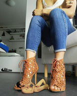 collage feet high_heels shoes scared shrunken_man floor littlesmall blue_jeans nike_thea