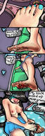 drawing micro nude pussy feet blushing black_hair color penis blue_eyes skirt blood low_angle socks gore teasing laughing cruel cat_girl between_toes point_of_view mspaintgts