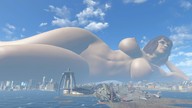nude city mega large_breasts red_hair lying_down digital_render fallout-4