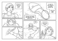 drawing comic monochrome story sandals dialogue panels smushedboy