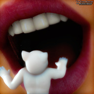 giantess vore mouth teeth lips cruel imminent_vore olympia digital_render ashkiiwolf