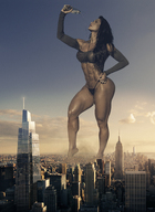 collage city mega barefoot brunette thong muscles legs abs skyscraper athletic sky thick_thighs redcoffee1