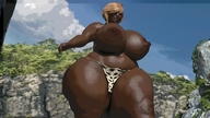 giantess blonde huge_breasts bbw amazon jungle animation walking dark_skin leopard_panties leopard_print thick_thighs digital_render loincloth dinner-kun olivia_dinner-kun