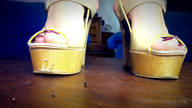 collage feet clothed high_heels shrunken_men standing loryelle