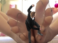 giantess collage toes domination foot_crush shrunken_man nylon between_feet bedroom
