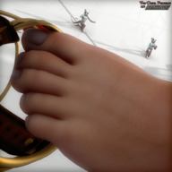 giantess feet toes barefoot soles sandals worship olympia digital_render ashkiiwolf