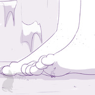 drawing monochrome toes barefoot ghost shrunken_man raichupuppy
