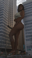 giantess city barefoot brunette legs skyscraper streets digital_render amgipi