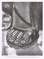 drawing crush monochrome black_hair long_hair high_heels blood smiling story sandals foot_crush fishnets open_toe