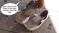 collage nude shrunken_man looking_up dialogue insoles sendigiovus