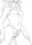 drawing insertion manga anime sequence elf shrunken_men lineart kissa-g