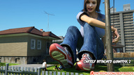 giantess clothed brunette sitting medium_length_hair looking_down redfiredog rendre overly_attached_giantess