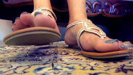 collage feet toes sandals shrunken_people pedicure raised_foot imminent_crush loryelle