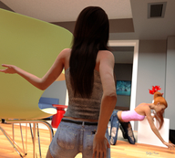 butt reaching sarah pocket floor in_pocket kidnapping digital_render haile villain-napping sol innocent-owl
