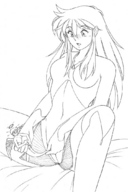 drawing insertion manga anime sequence elf shrunken_men lineart shrunken_man kissa-g