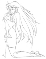 drawing insertion manga anime sequence elf shrunken_men lineart kissa-g